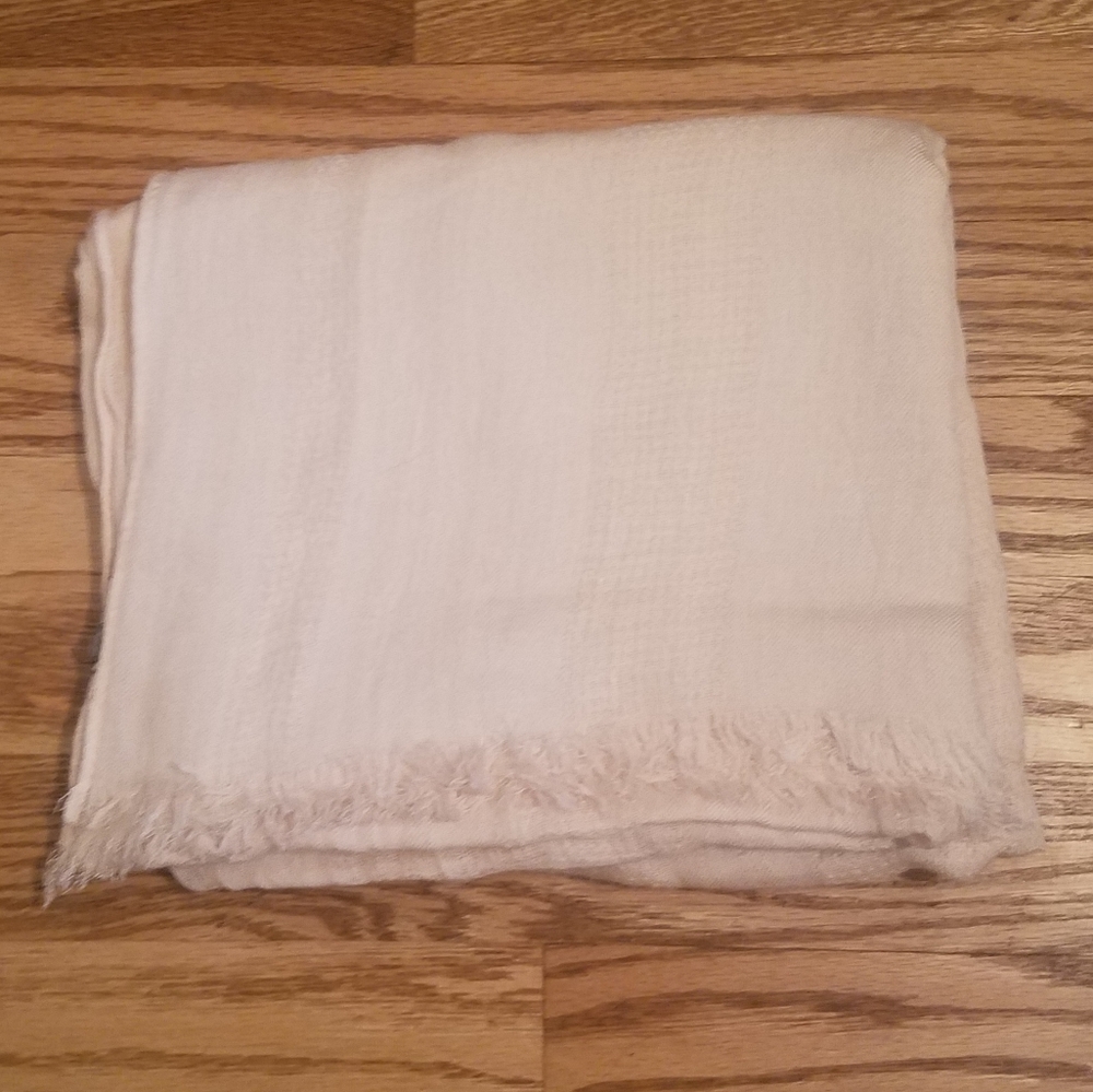 Lightweight pink blanket scarf